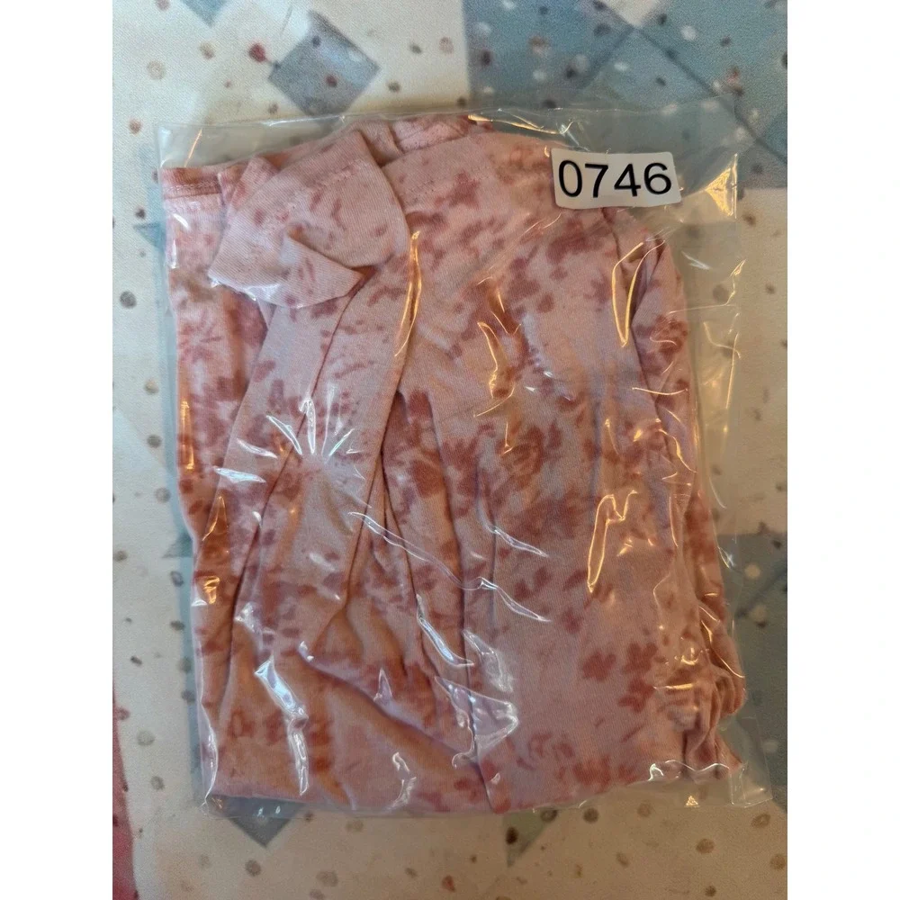 Old Navy Girls Softest Tee Pink Acid Wash Floral Long Sleeve Shirt Size M 8